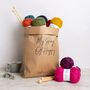 Christmas Pudding Knitting Kit, thumbnail 12 of 12