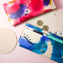 Hand Painted Leather Envelope Purse, thumbnail 5 of 12