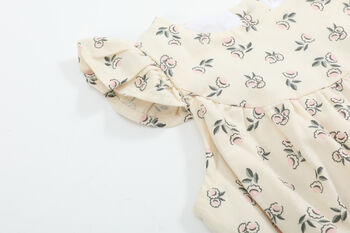 Angela Cream/Pink Floral Sunsuit, 4 of 7
