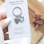 Forget Me Not Enamel Flower Keyring, thumbnail 1 of 5