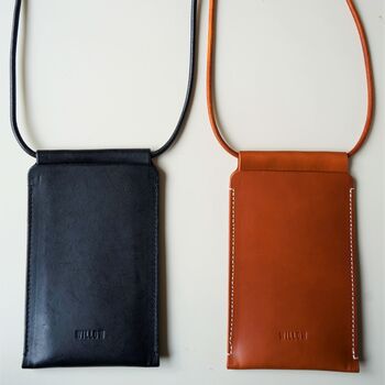 Handmade Leather Phone Bag, 2 of 10