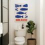 Drink Water Fish Wall Art Print Kitchen Poster, thumbnail 7 of 9