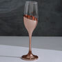 G Decor Set Of Four Sephora Copper Champagne Flutes, thumbnail 2 of 4