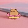 Donut Bear Enamel Pin | Cute Pin Badges, thumbnail 4 of 5