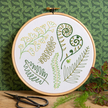 Forest Ferns Embroidery Kit By Hawthorn Handmade