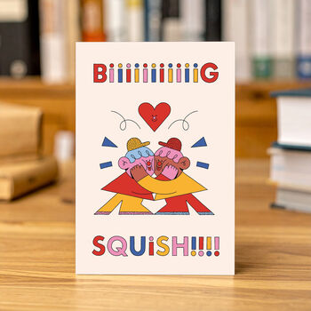 Big Squish Hug Greeting Card, 2 of 3
