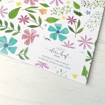 Floral Wrapping Paper Sheet, 3 of 6