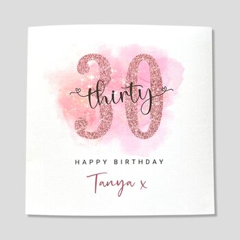 Personalised 30th Birthday Card For Her, 3 of 4