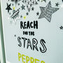 Personalised Reach For The Stars Print, thumbnail 2 of 4