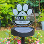 Personalised Pet Memorial Outdoor Solar Light, thumbnail 1 of 5