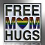 Free Mum Mom Hugs Rainbow Heart Mother's Day Pin, thumbnail 3 of 8
