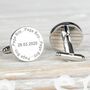 Personalised Wedding Cufflinks For The Page Boy, thumbnail 2 of 2