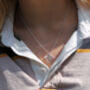 Silver Heart And Gem Necklace, thumbnail 3 of 5