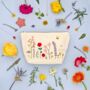 Stitch Your Flowers Zip Pouch Diy Embroidery Kit, thumbnail 10 of 11