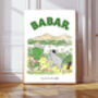 Babar The Elephant Hippo Spotting Art Print, thumbnail 1 of 4