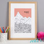 Personalised Zermatt Print, thumbnail 9 of 10