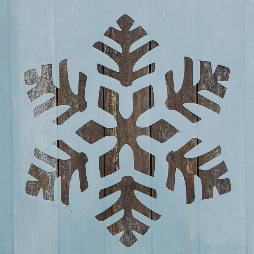 Large Snowflake Stencil For Christmas Crafting