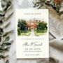 Venue Save The Date Cards, Watercolour Painting Effect, thumbnail 1 of 6