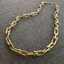Gold Chain Necklace Chunky Link 18k Statement Piece, thumbnail 3 of 6