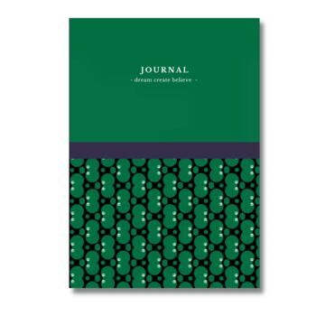 Green Print Lined Journal, 2 of 6
