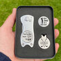 Personalised Golf Gift Set, Markers And Repair Tool, thumbnail 2 of 8