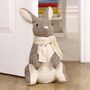 Personalised Woodland Rabbit Doorstop, thumbnail 1 of 6