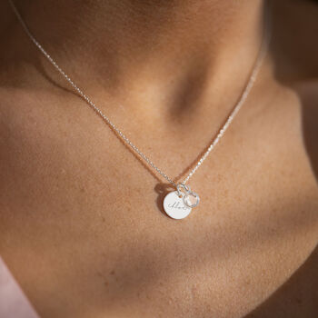 Esme Name And Birthstone Personalised Necklace, 4 of 12