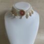 Red And White Gold Plated Kundan Pearl Indian Set, thumbnail 2 of 7