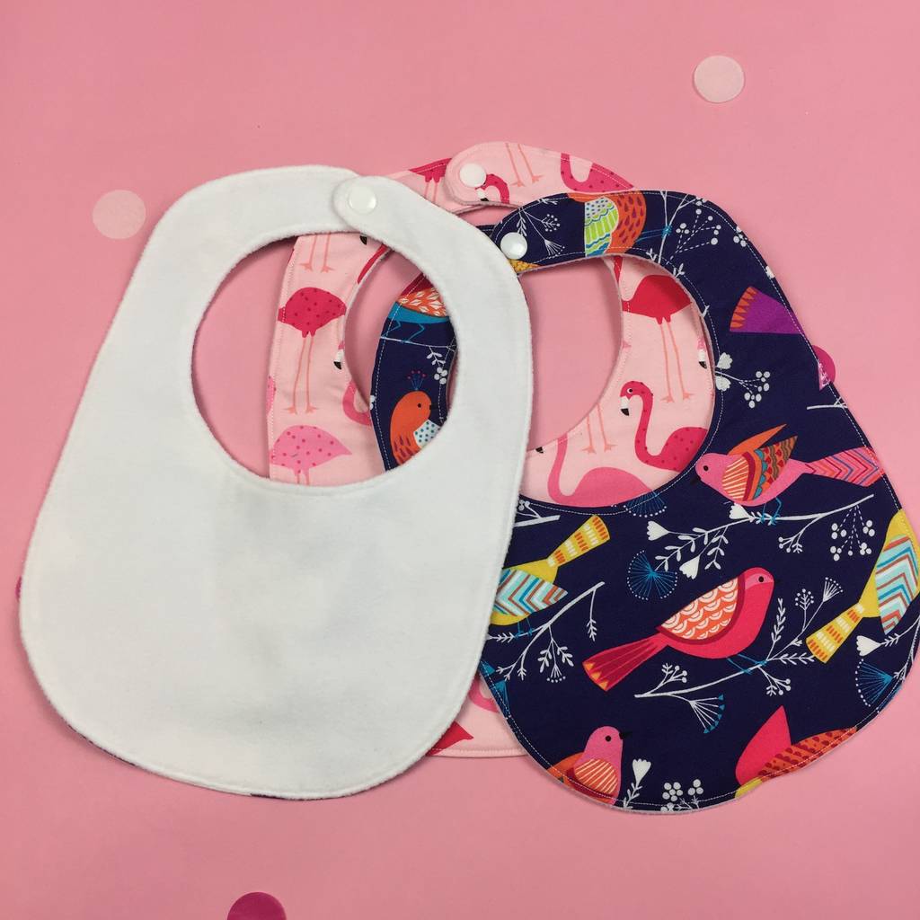 Girls Handmade New Baby Bib Gift Set By Lily & Giraffe ...