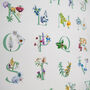 Inky Wildflower Alphabet A To Z Illustrated Print, thumbnail 8 of 12