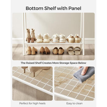 Clothes Rack Garment Rack With Hanging Rail And Shelf, 5 of 9