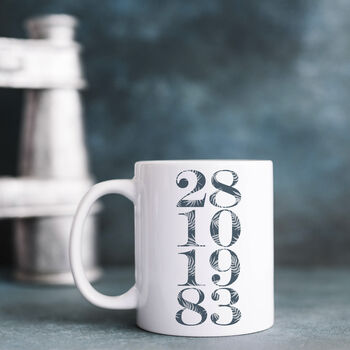Abstract Design Date Mug, 5 of 6