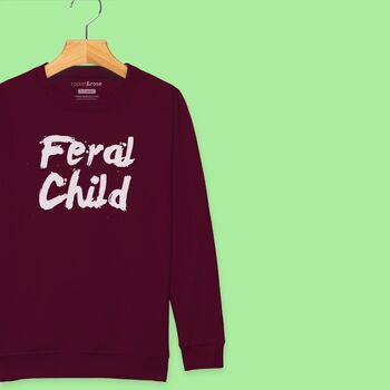 'Feral Child' Kids Sweatshirt, 3 of 11