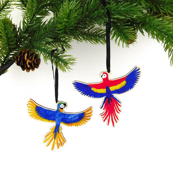 Parrot Wooden Hanging Decoration, 7 of 9