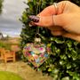 Christmas Glass Dotty Heart Bauble Set, thumbnail 3 of 7