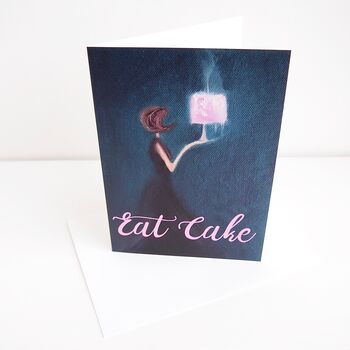 Eat Cake Girls Happy Birthday Card, 2 of 5