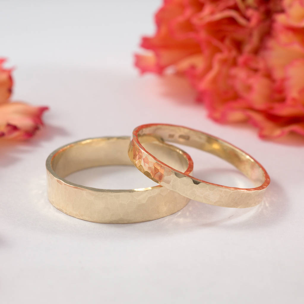 Weddings Bands In 14k Yellow Eco Gold, 1 of 9