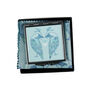 Lovebirds Compact Mirror And Lens Cloth Set Aqua Turquoise, thumbnail 7 of 12