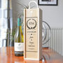 Personalised 5th Anniversary Wooden Wine Box Wreath, thumbnail 1 of 5