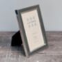 Sixtrees Grey Patterned Border Photo Frame, Four X Six, thumbnail 1 of 3
