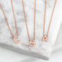9ct Gold Mini Initial Necklace, thumbnail 3 of 10