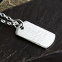 Sterling Silver Solid Dog Tag Necklace, thumbnail 4 of 7