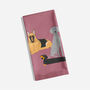 Doggy Friends Organic Cotton Tea Towel In Pink, thumbnail 1 of 8