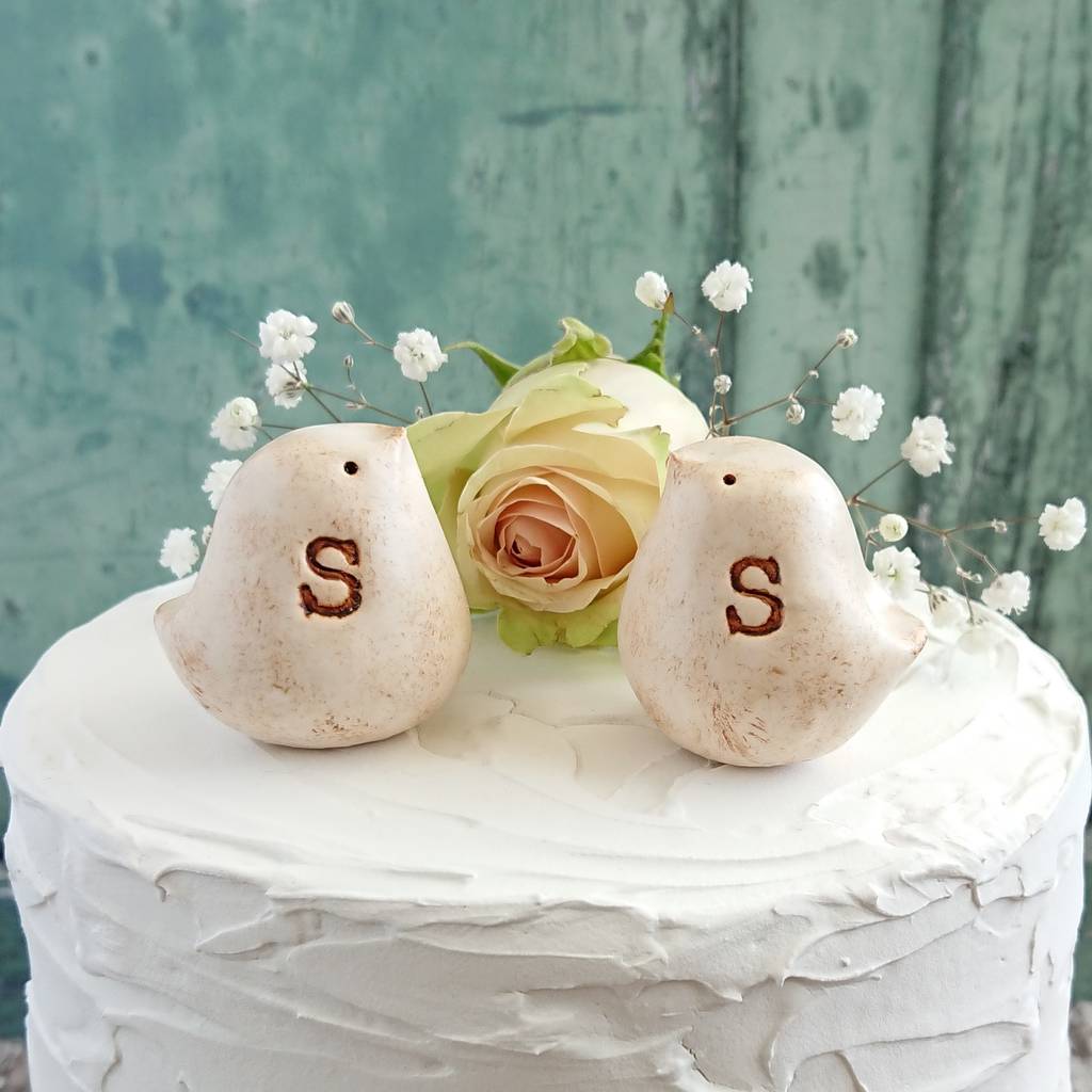 Personalised Bird Wedding Cake Toppers By Hello Blondie