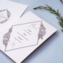 Flora Geo Wedding And Event Invitation Cards, thumbnail 7 of 9