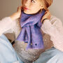 Wool Embroidered Hearts Scarf, thumbnail 3 of 12