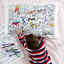 Dinosaur Pillowcase Kit + 10 Pens, Colour In And Learn, thumbnail 1 of 6