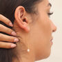 Lola Pearl Threader Earrings, thumbnail 2 of 2