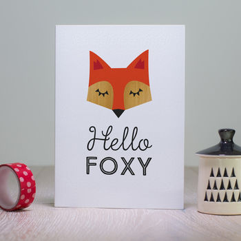 Hello Foxy Valentine's Card, 3 of 5