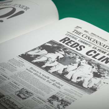 Cincinnati Reds Personalised Gift Newspaper Book, 9 of 12